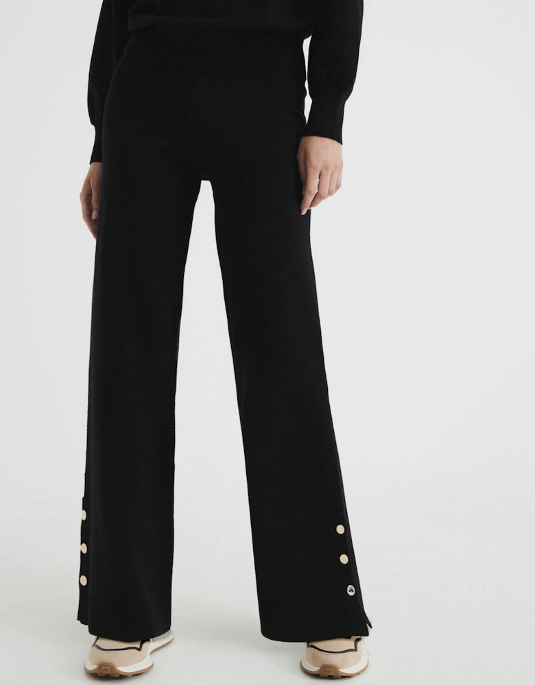 Straight Leg Trouser - Black