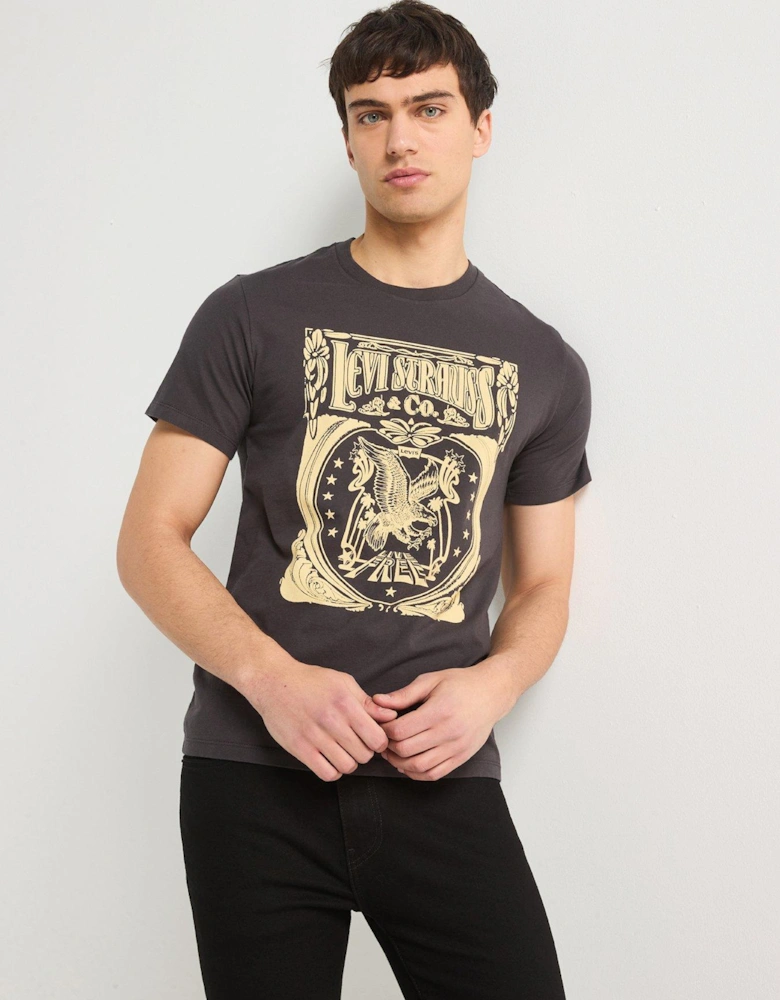 Graphic Crewneck T-Shirt - Black