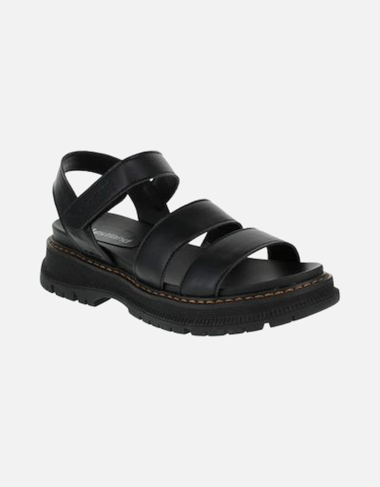 769528 in black ladies sandal