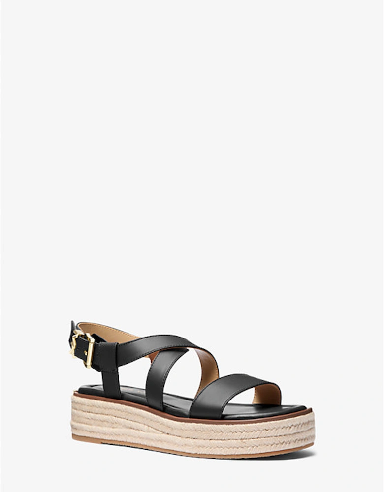 Lynn Leather Platform Espadrille Sandal