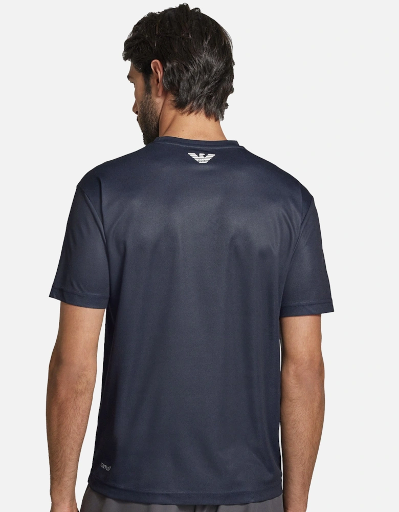 Emporio Armani VENTUS7 Technical Poly T-Shirt Armani Blue