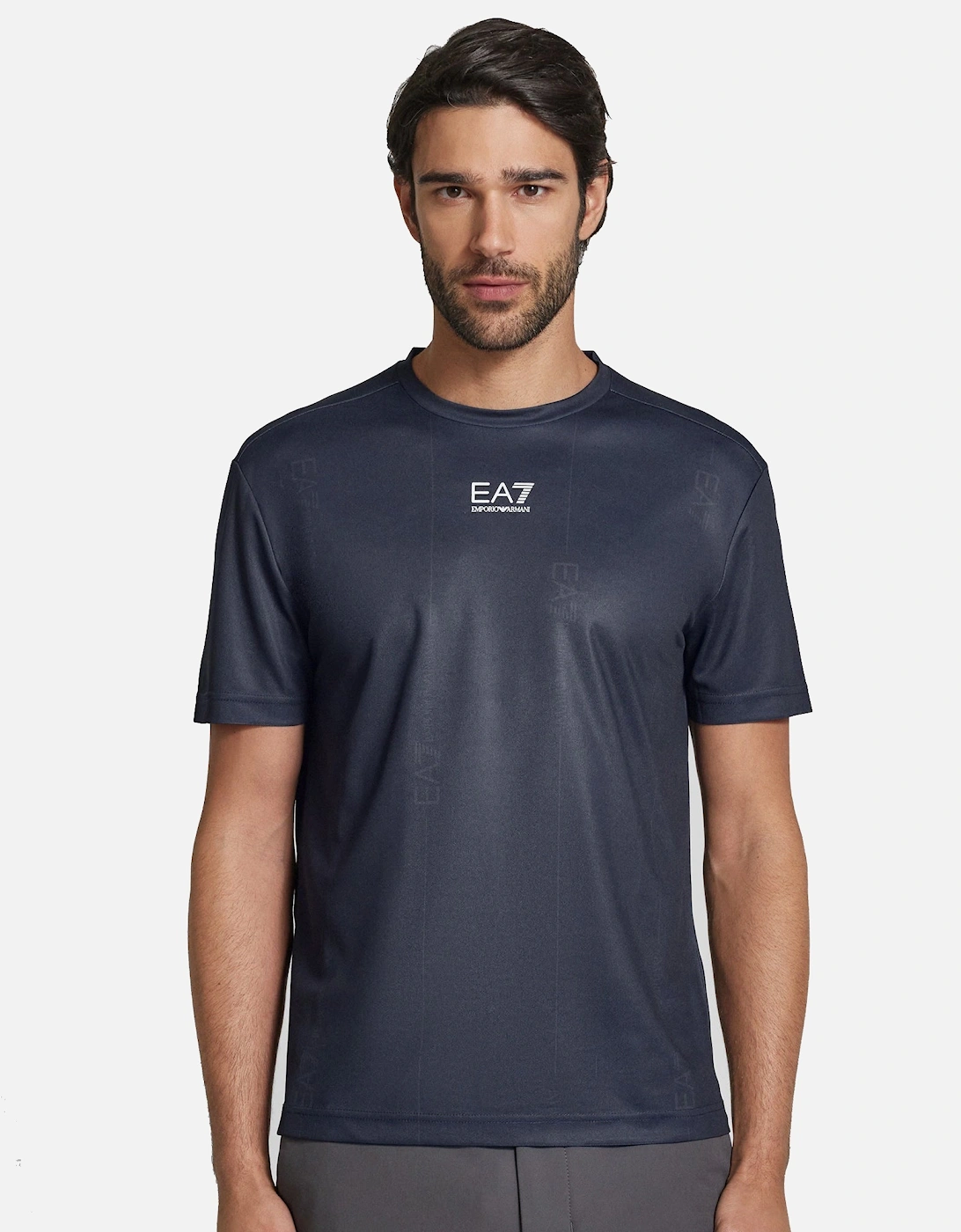 Emporio Armani VENTUS7 Technical Poly T-Shirt Armani Blue