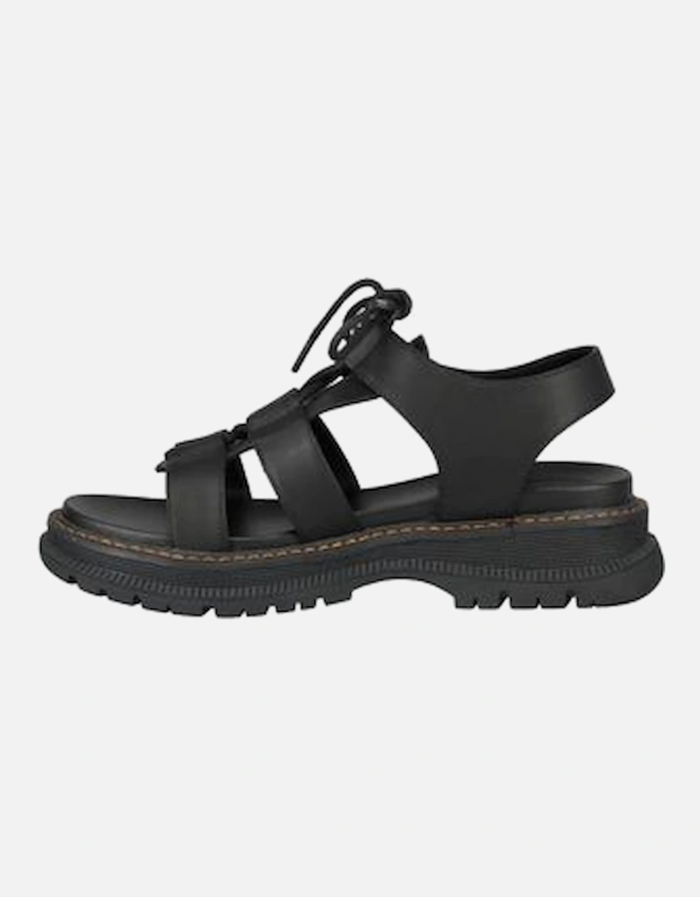 769534 in black ladies sandal