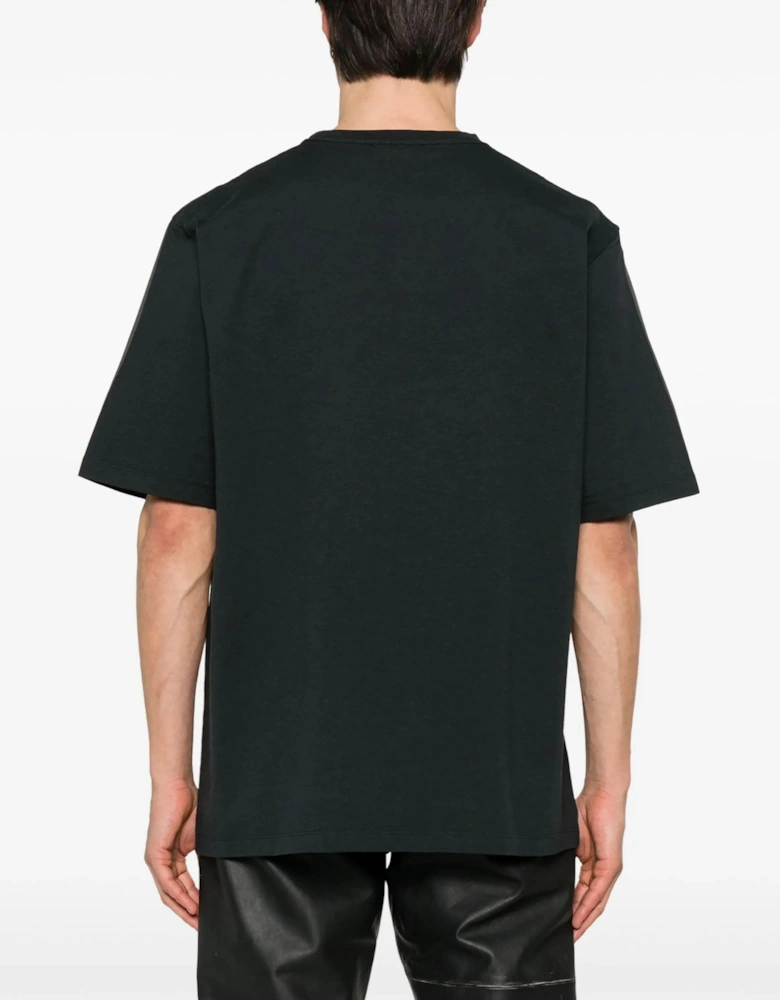 Oversized Jersey T-Shirt Washed Black