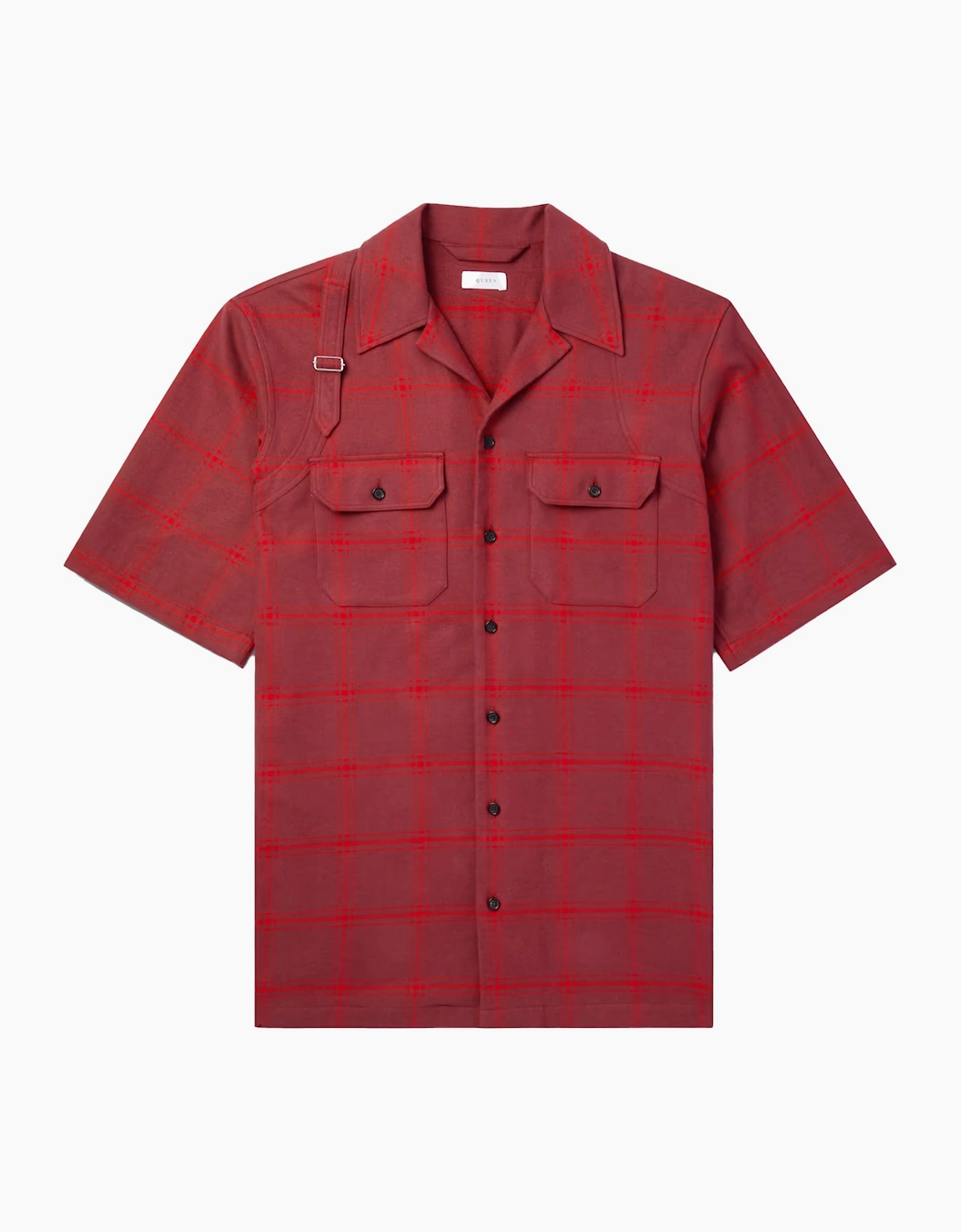 Alexander Mcqueen Men's Oversized Camp-Collar Shirt - Red - Size: 36/Regular