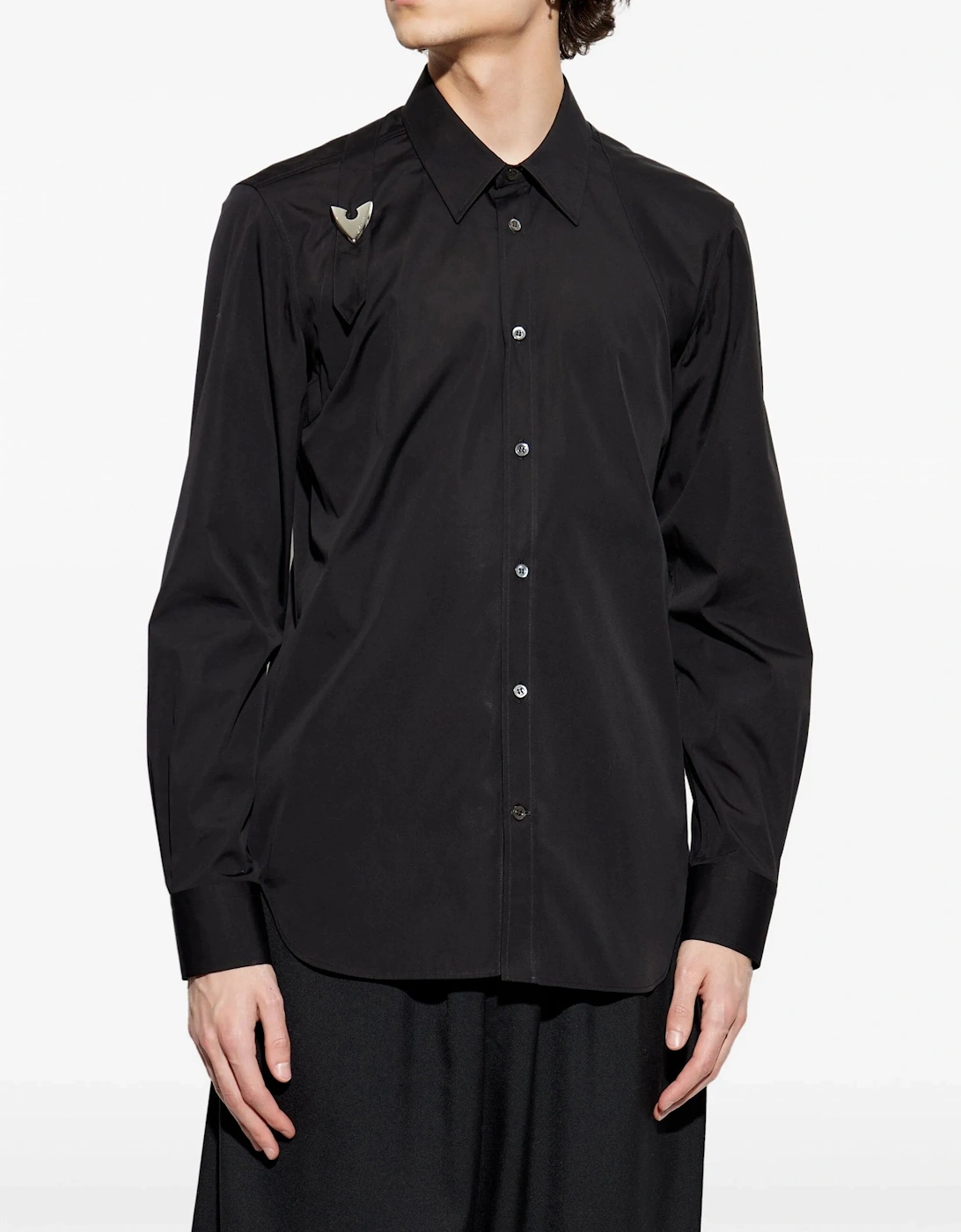 Buckle Harness Shirt Black