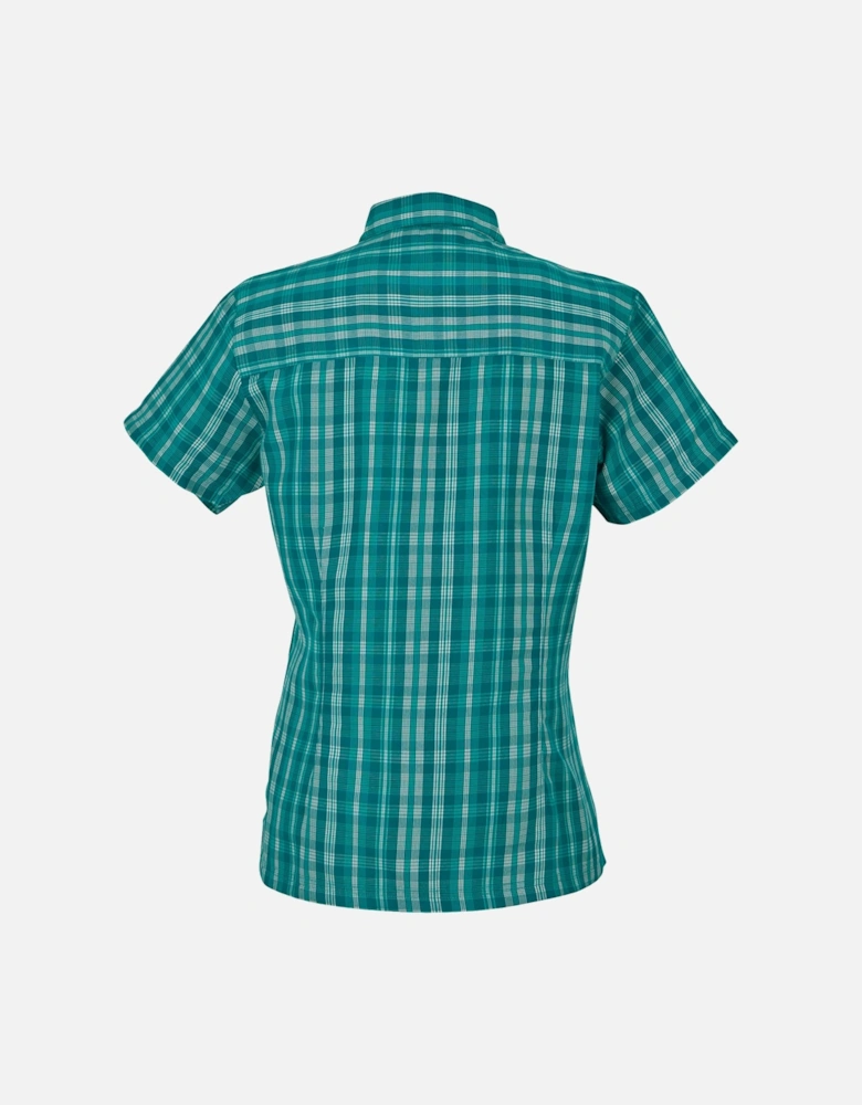 Womens/Ladies Mindano VIII Checked Short-Sleeved Shirt