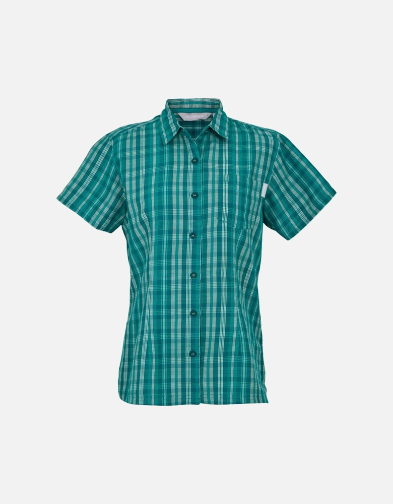 Womens/Ladies Mindano VIII Checked Short-Sleeved Shirt