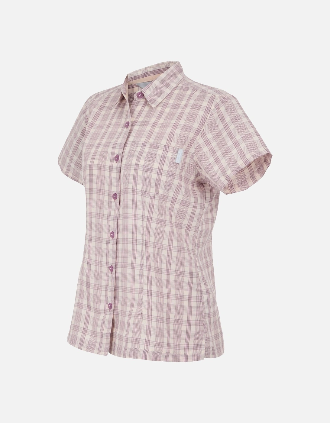 Womens/Ladies Mindano VIII Checked Short-Sleeved Shirt