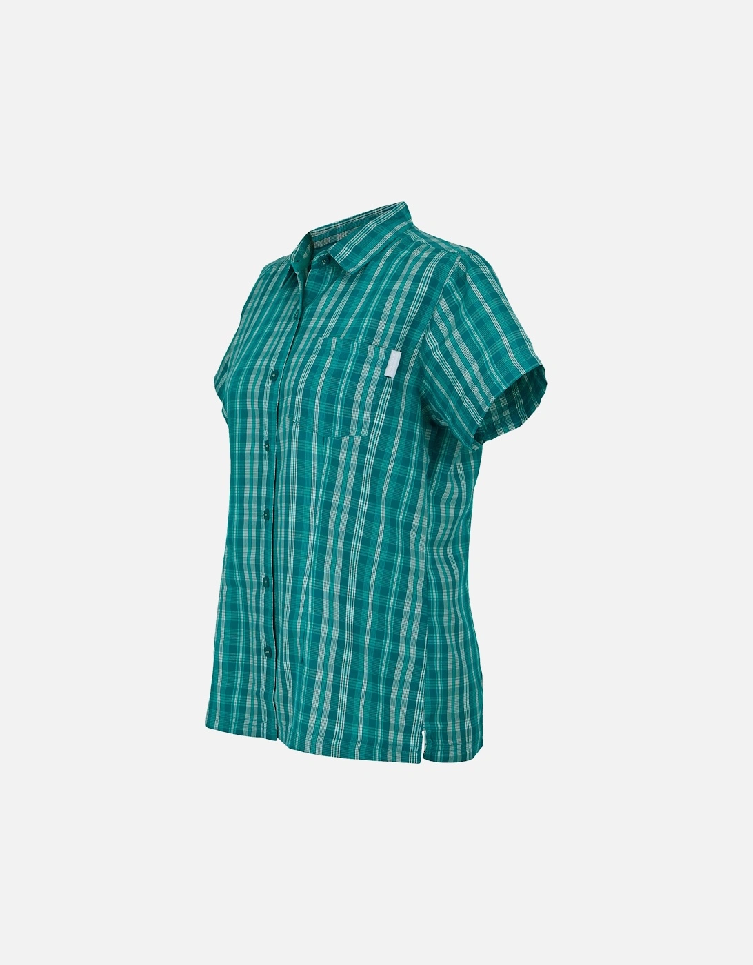 Womens/Ladies Mindano VIII Checked Short-Sleeved Shirt