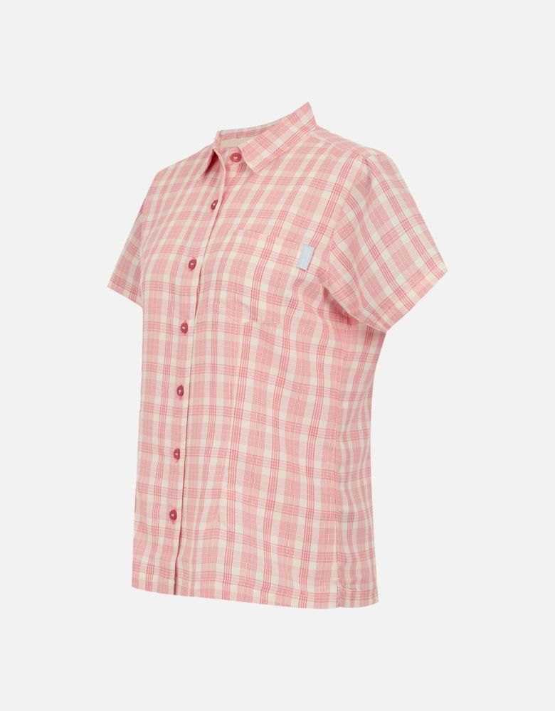 Womens/Ladies Mindano VIII Checked Short-Sleeved Shirt