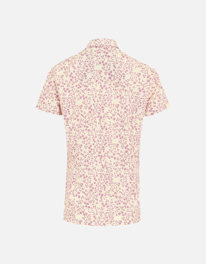 Womens/Ladies Floral Packaway Short-Sleeved Travel Shirt