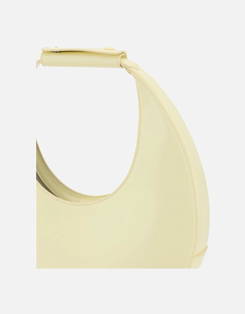 Modern Geometric Moon Shoulder Bag Women - Yellow