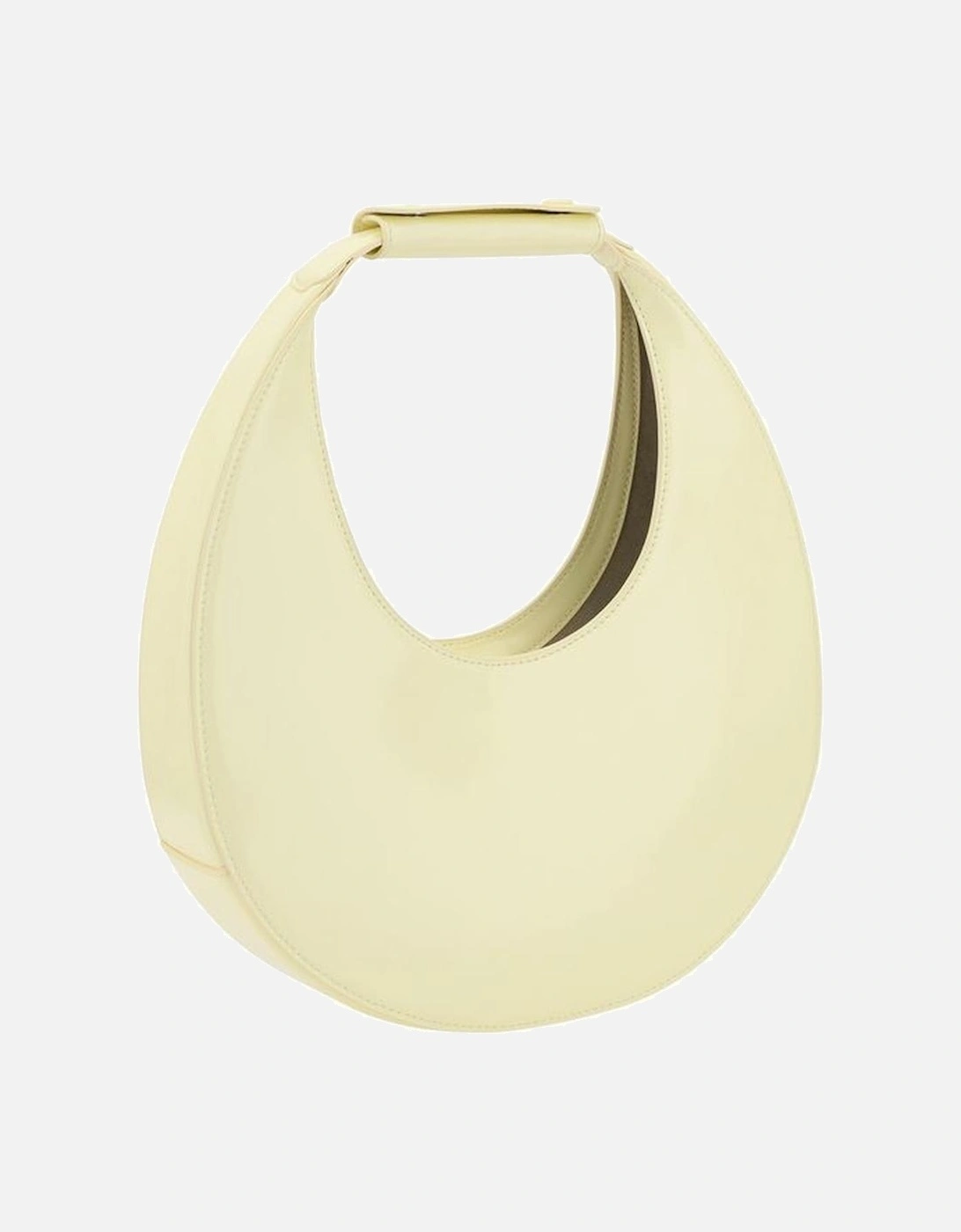 Modern Geometric Moon Shoulder Bag Women - Yellow