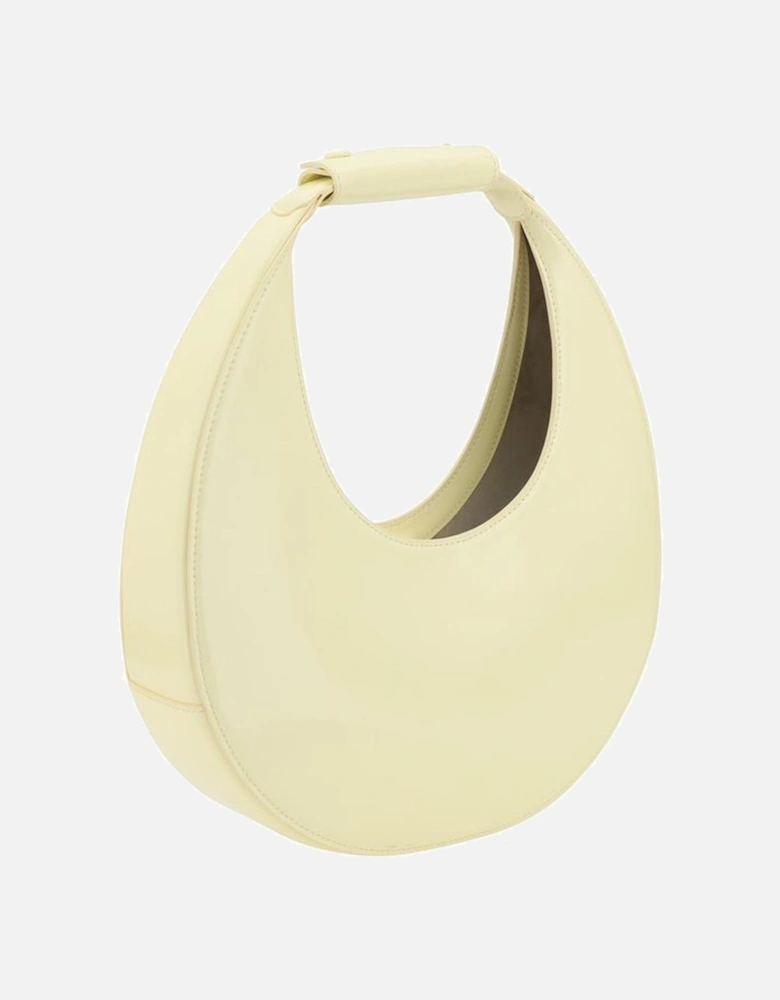 Modern Geometric Moon Shoulder Bag Women - Yellow