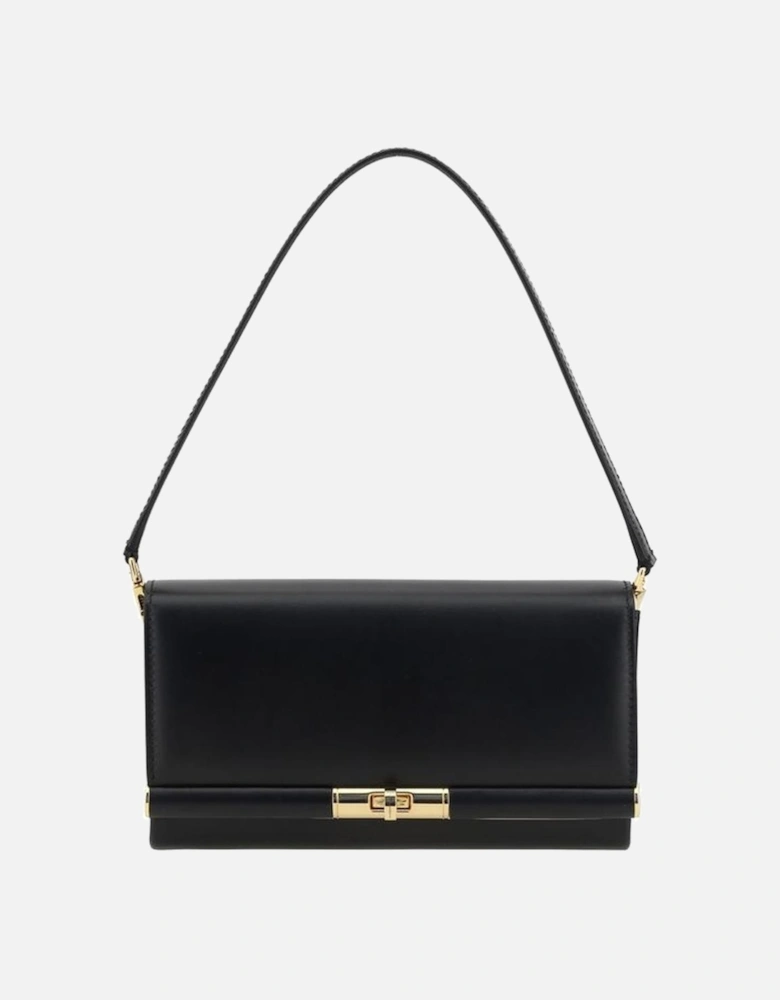 Leather Shoulder Bag Women - Black