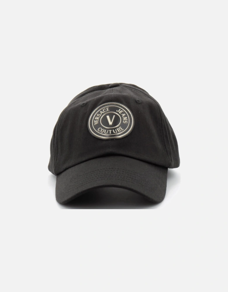 V-Emblem Logo Plated Black/Silver Cap