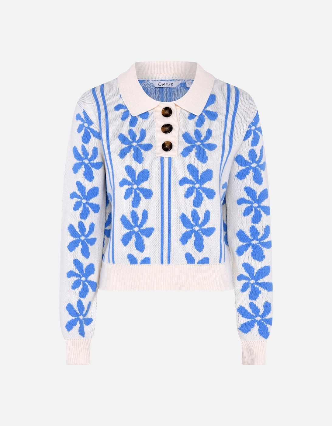 Loren Jumper in Blue and Cream