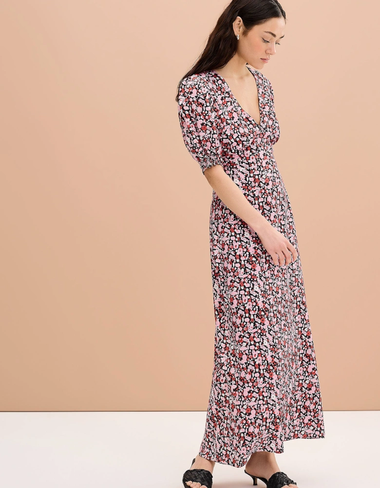 Claudette Dress in Ditsy Floral Print