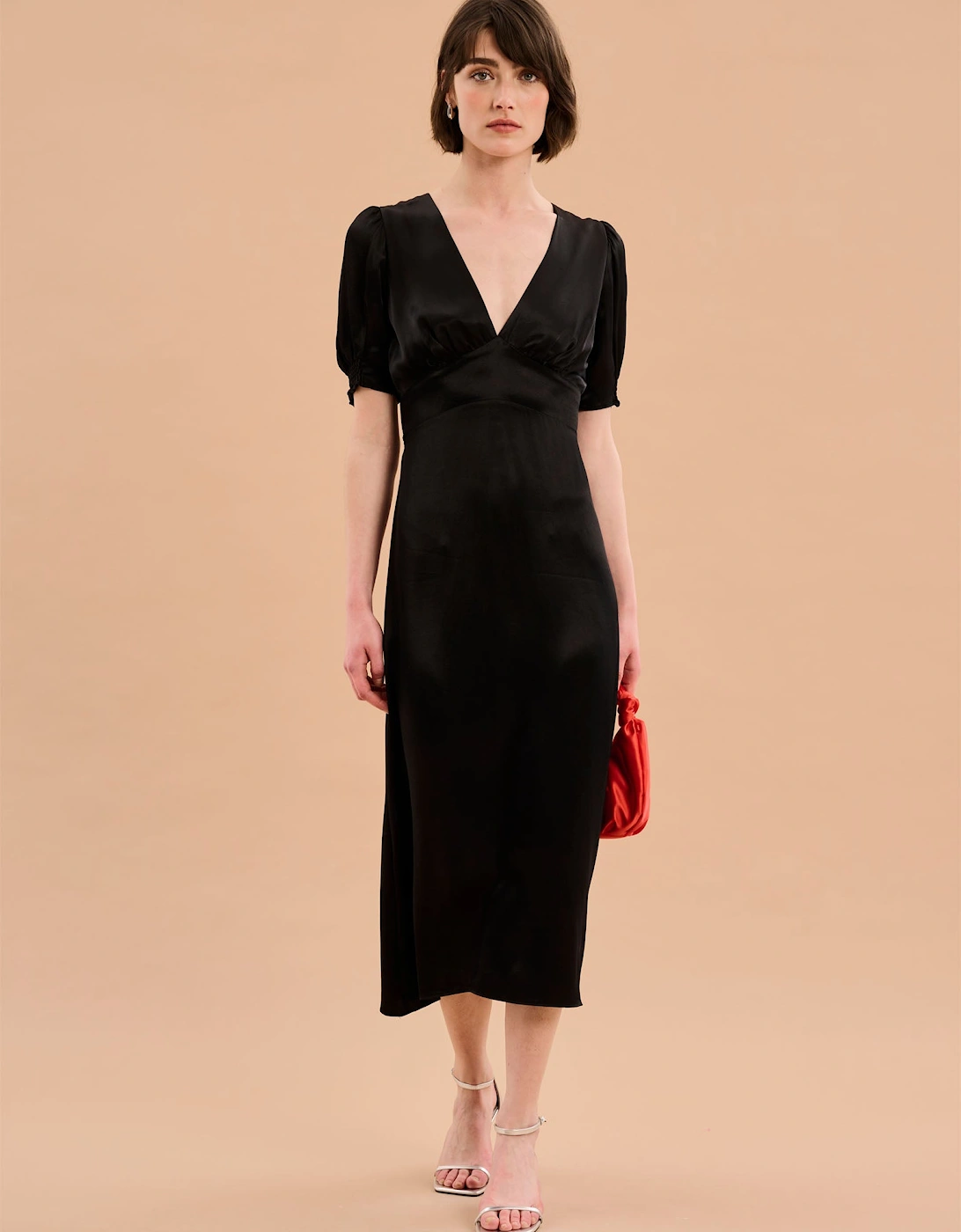 Odette V Dress in Black, 6 of 5