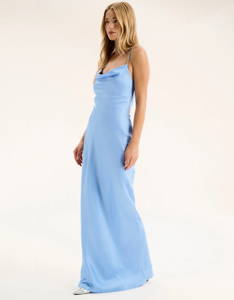 Ginny Maxi Dress in Light Blue