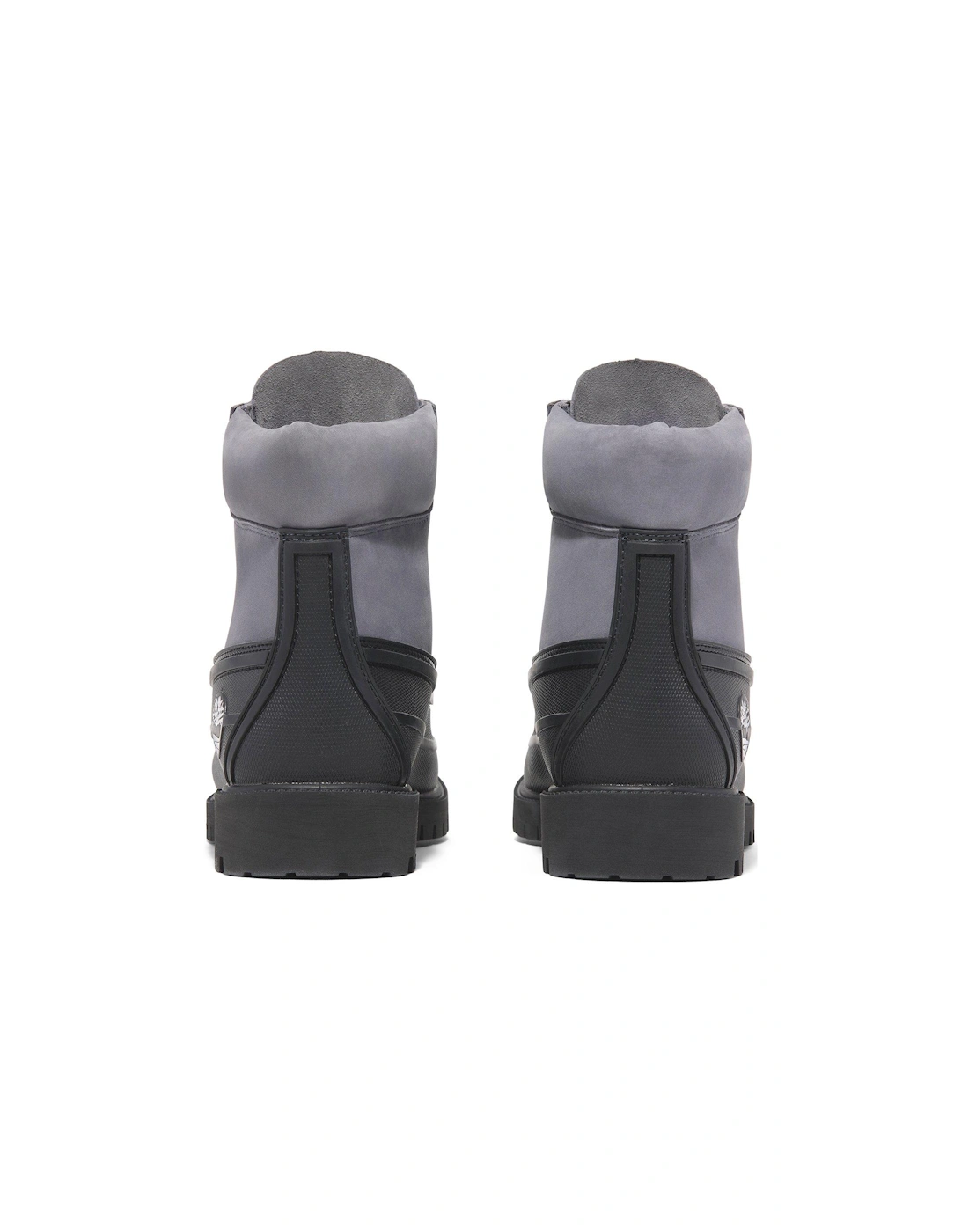 Colour Block Rubber Cup Lace Up Boots