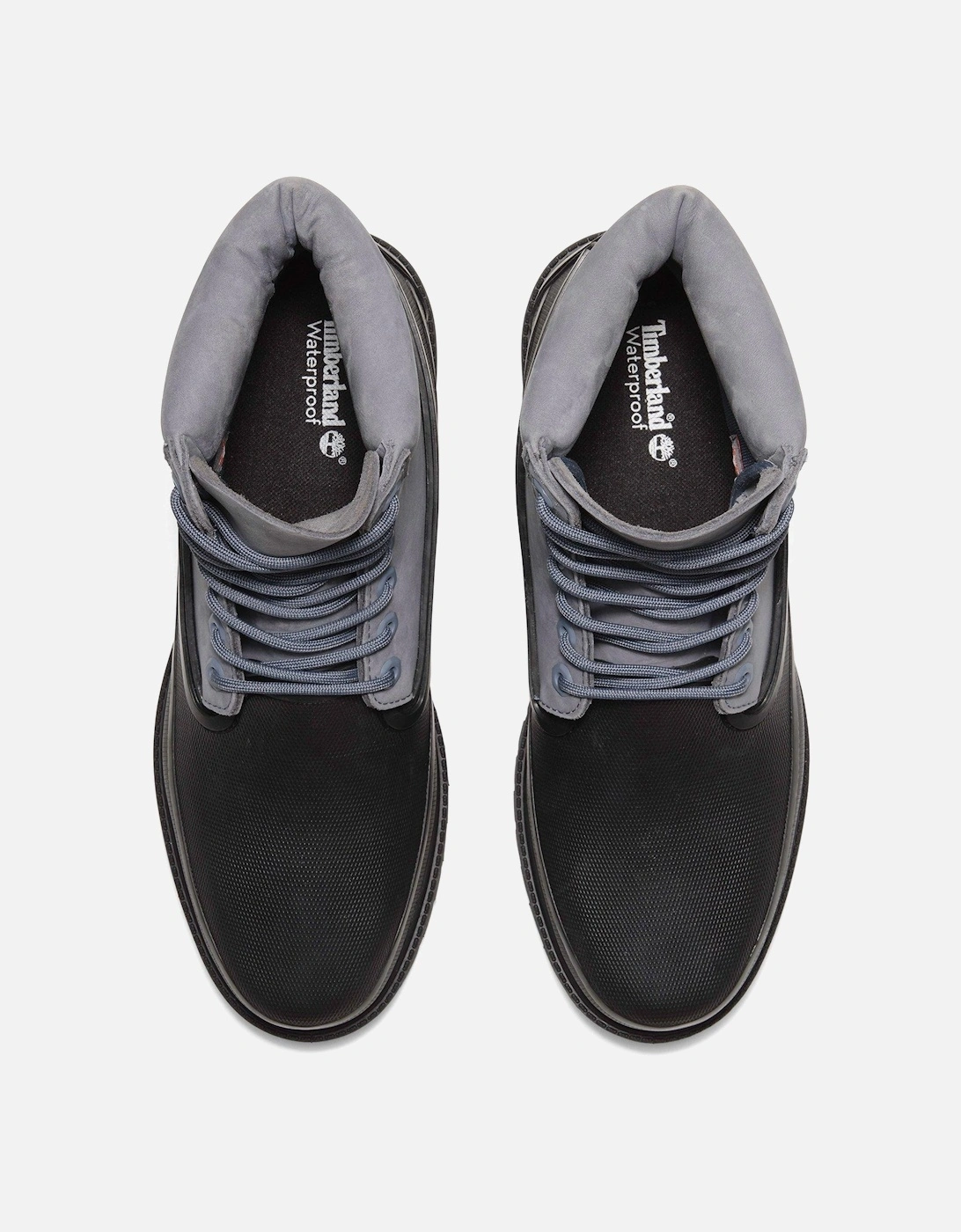 Colour Block Rubber Cup Lace Up Boots