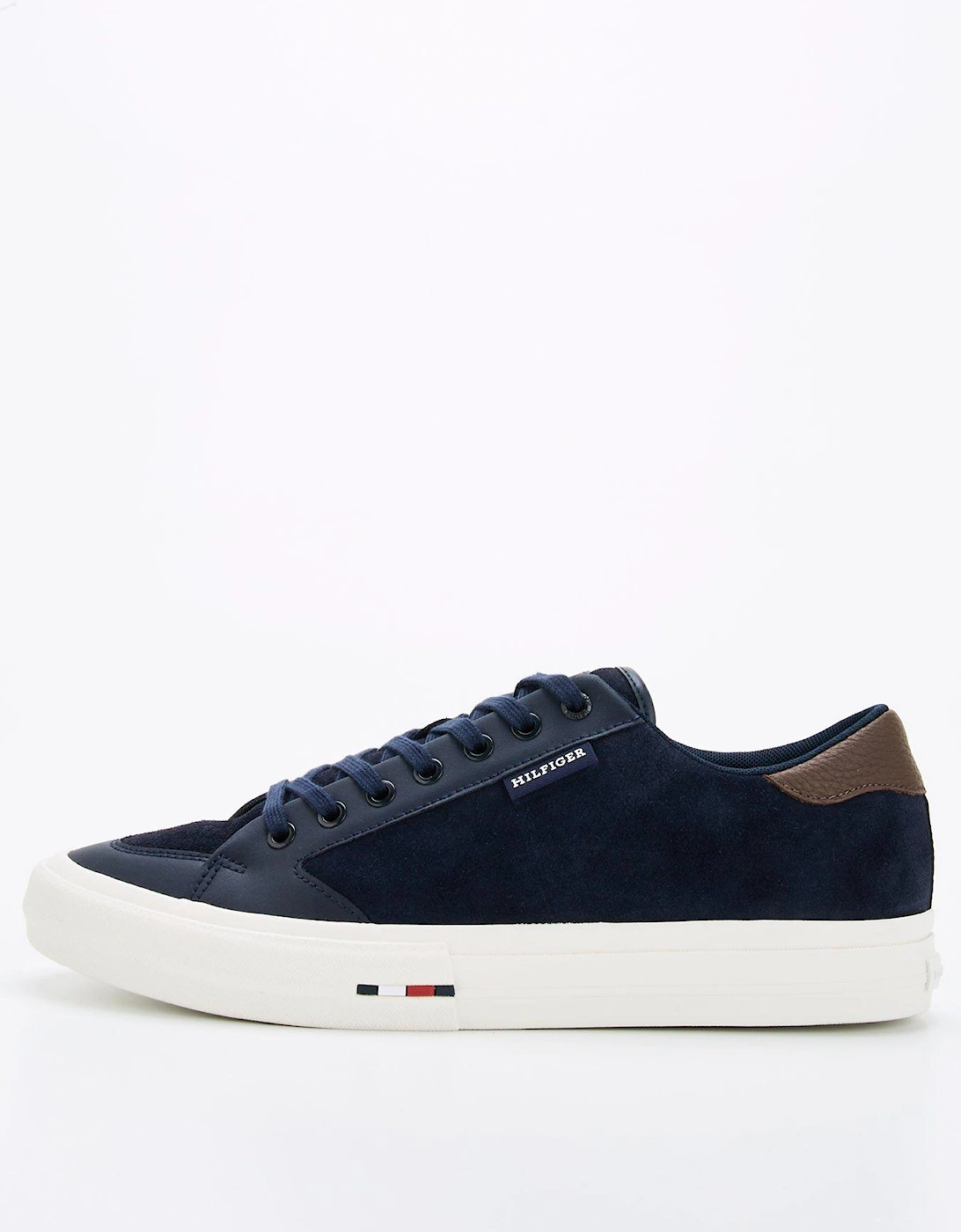 Vulcanised Low Suede Shoes - Navy, 8 of 7