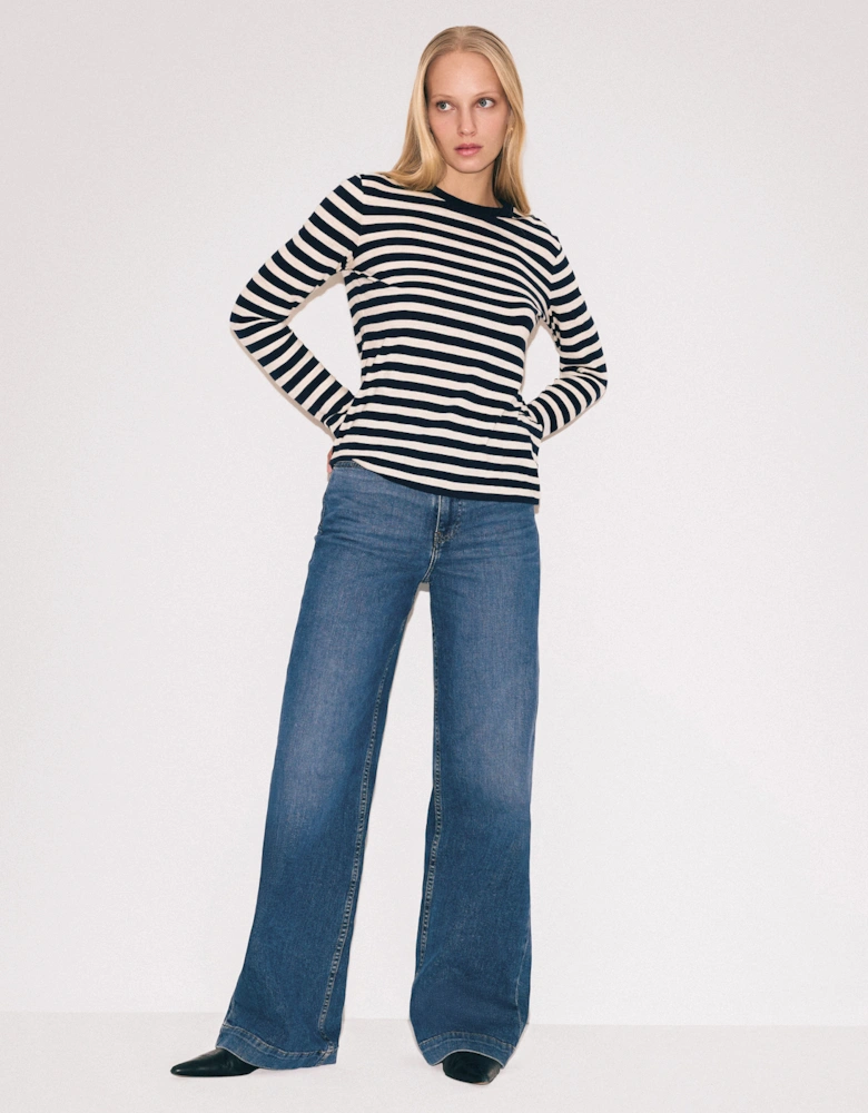 Balfour Long Wide Leg Jean | Vintage Mid Blue