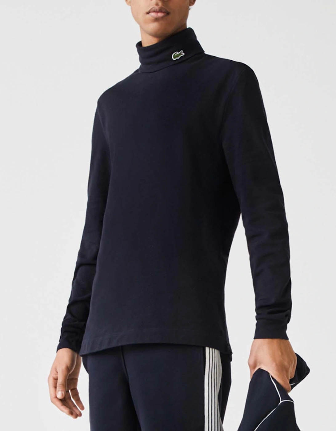 Long Sleeved Piqué Roll Neck T-Shirt, 6 of 5