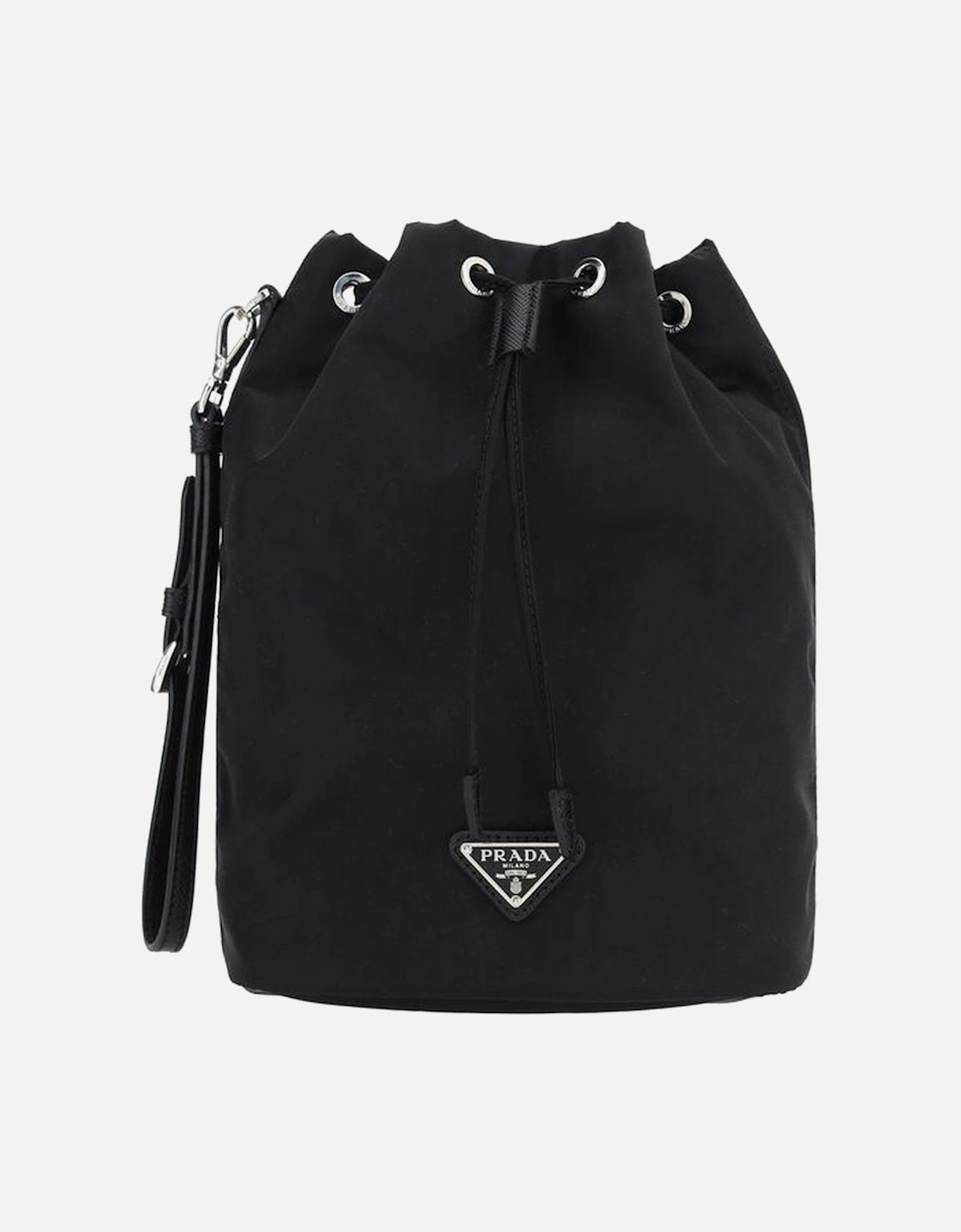 Re-Nylon Bucket Bag with Drawstring Closure Women - Black, 5 of 4