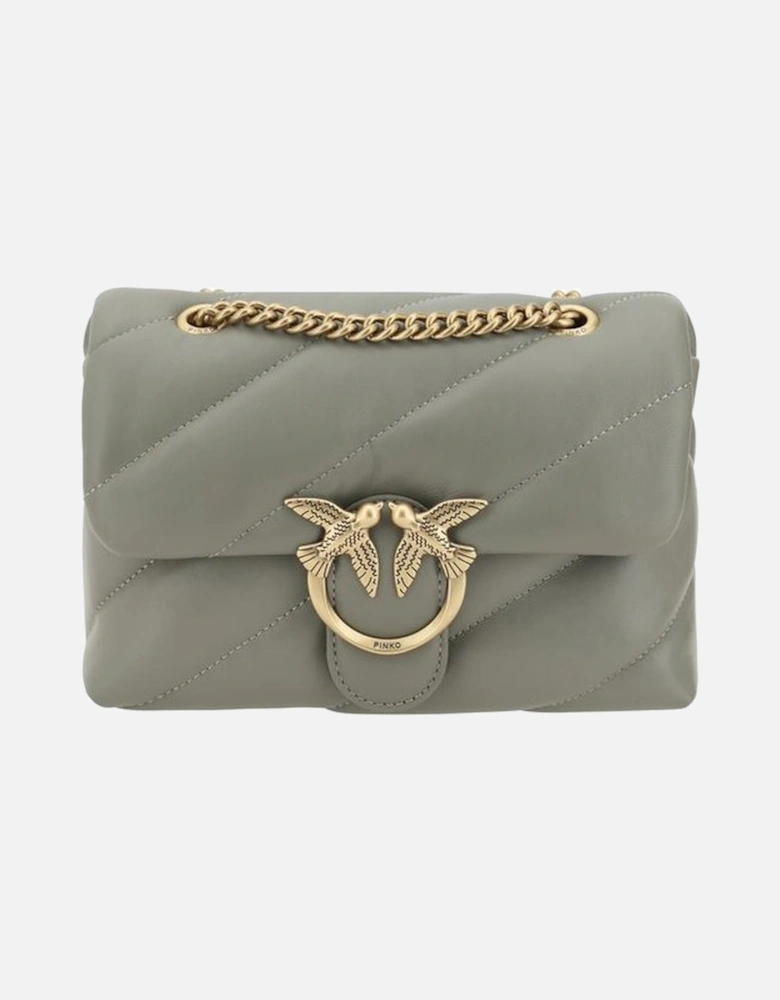 Calfskin Love Mini Puff Shoulder Bag Women - Gray