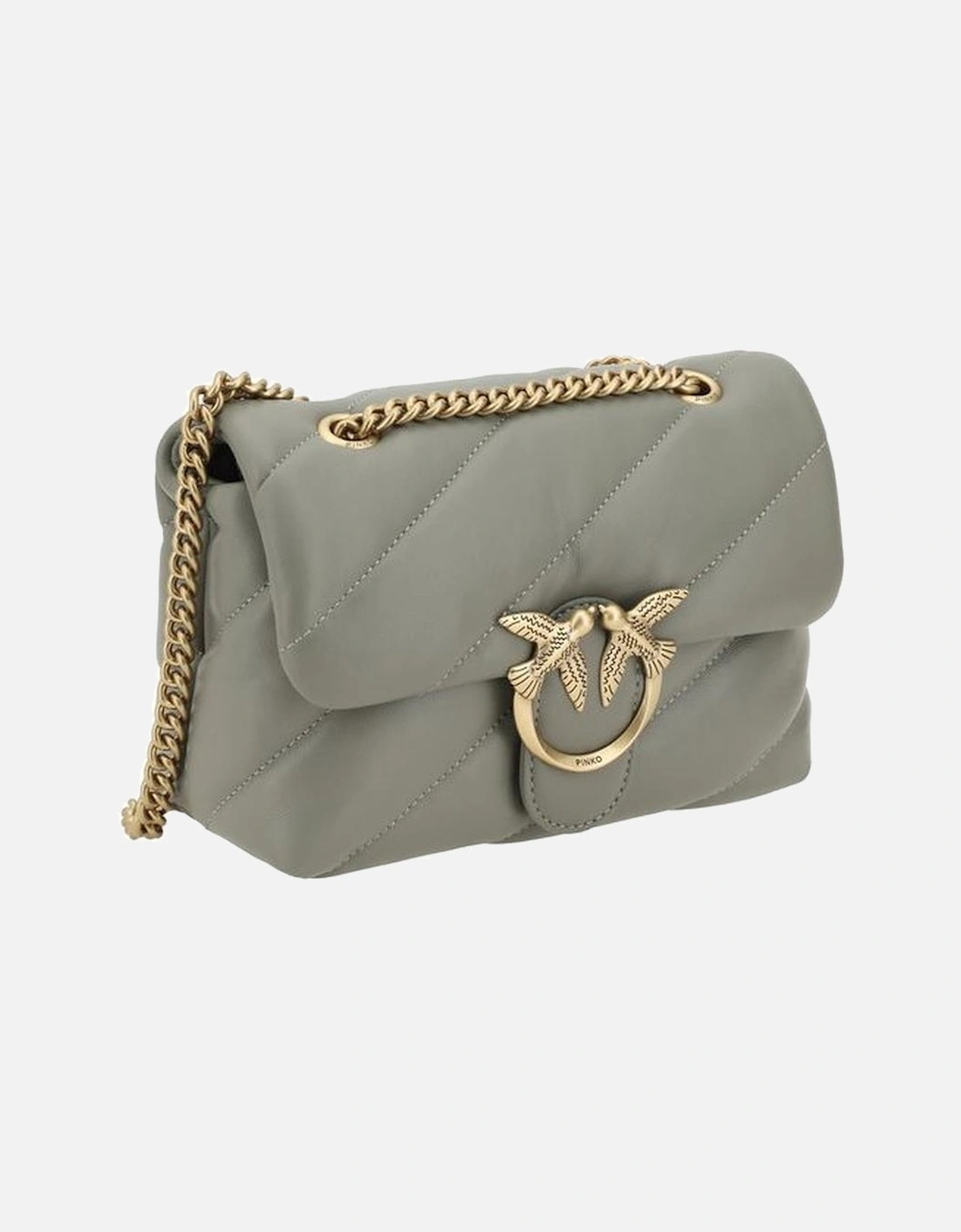 Calfskin Love Mini Puff Shoulder Bag Women - Gray