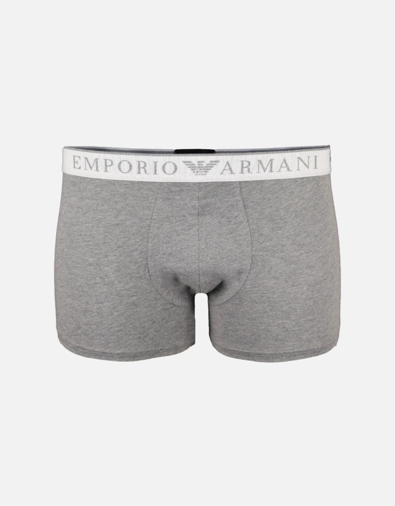 2-Pack Endurance Boxer Trunks, Grey/White