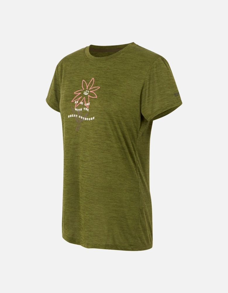 Womens/Ladies Fingal IX Flower T-Shirt