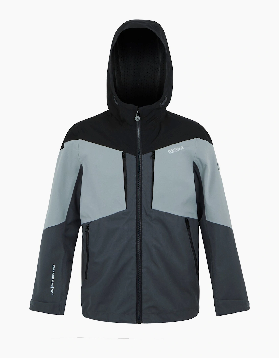 Boys Regatta Childrens/Kids Highton VI Waterproof Jacket - Black - Size: 11 years/12 years