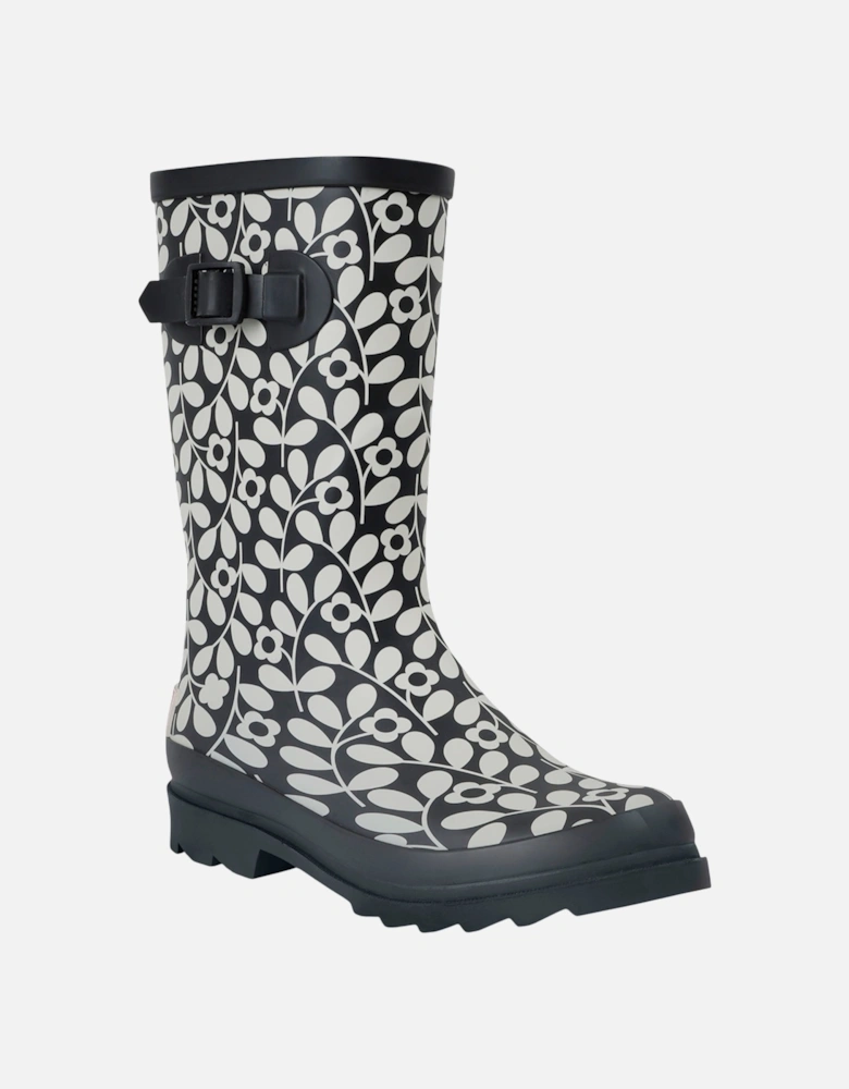 Womens/Ladies Orla Kiely Jasmine Flower Quarter Wellington Boots