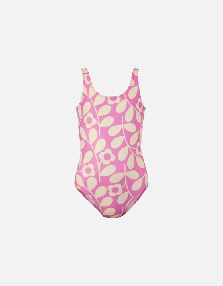 Girls Orla Kiely Jasmine Flower One Piece Swimsuit