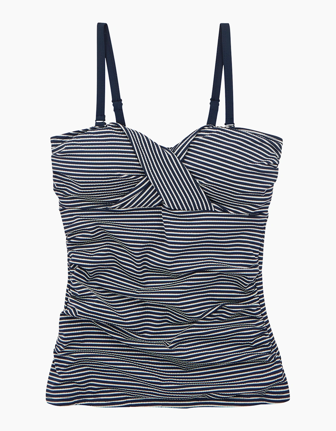 Regatta Women's Navy/Multi / Aceana Iii Seeksucker Tankini Top - Size 14 UK