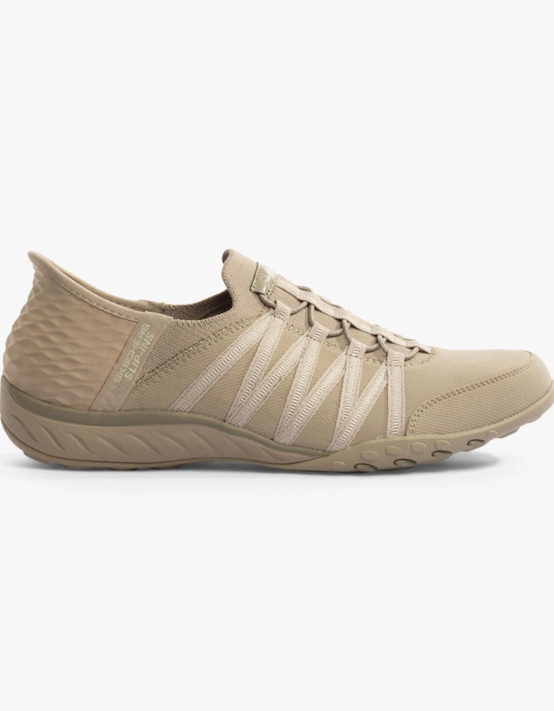 100593/TPE BREATHE-EASY - ROLL-WITH-ME Womens Trainers Taupe