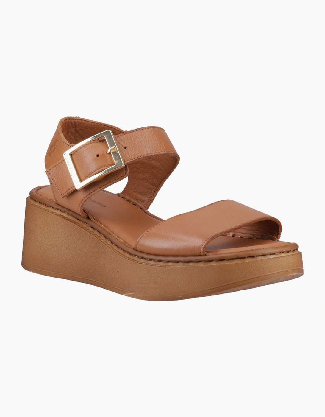 Hush Puppies Women's Brown Beatrix Wedge Sandals - Size: 5