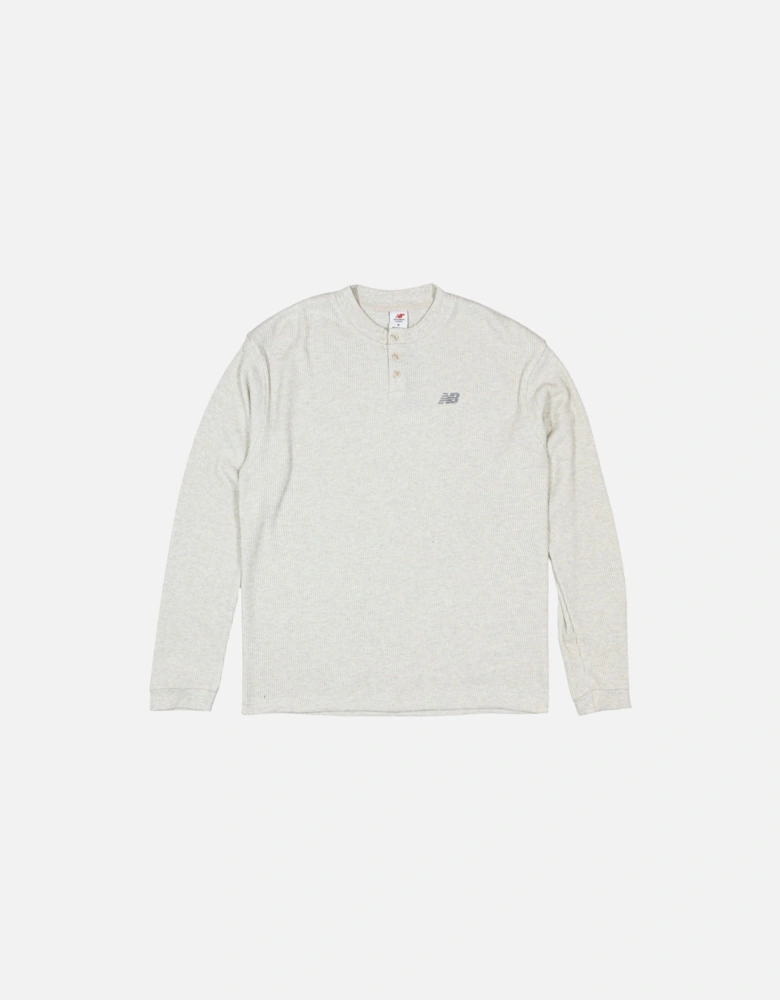 Longsleeve Henley T-Shirt - Oatmeal