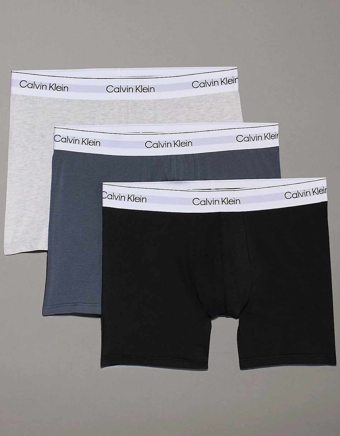 MODERN COTTON STRETCH Mens 3 Pack Boxer Briefs Multicoloured