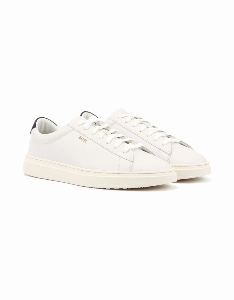 Boss Kieran Tennis Leather Men's White Trainers