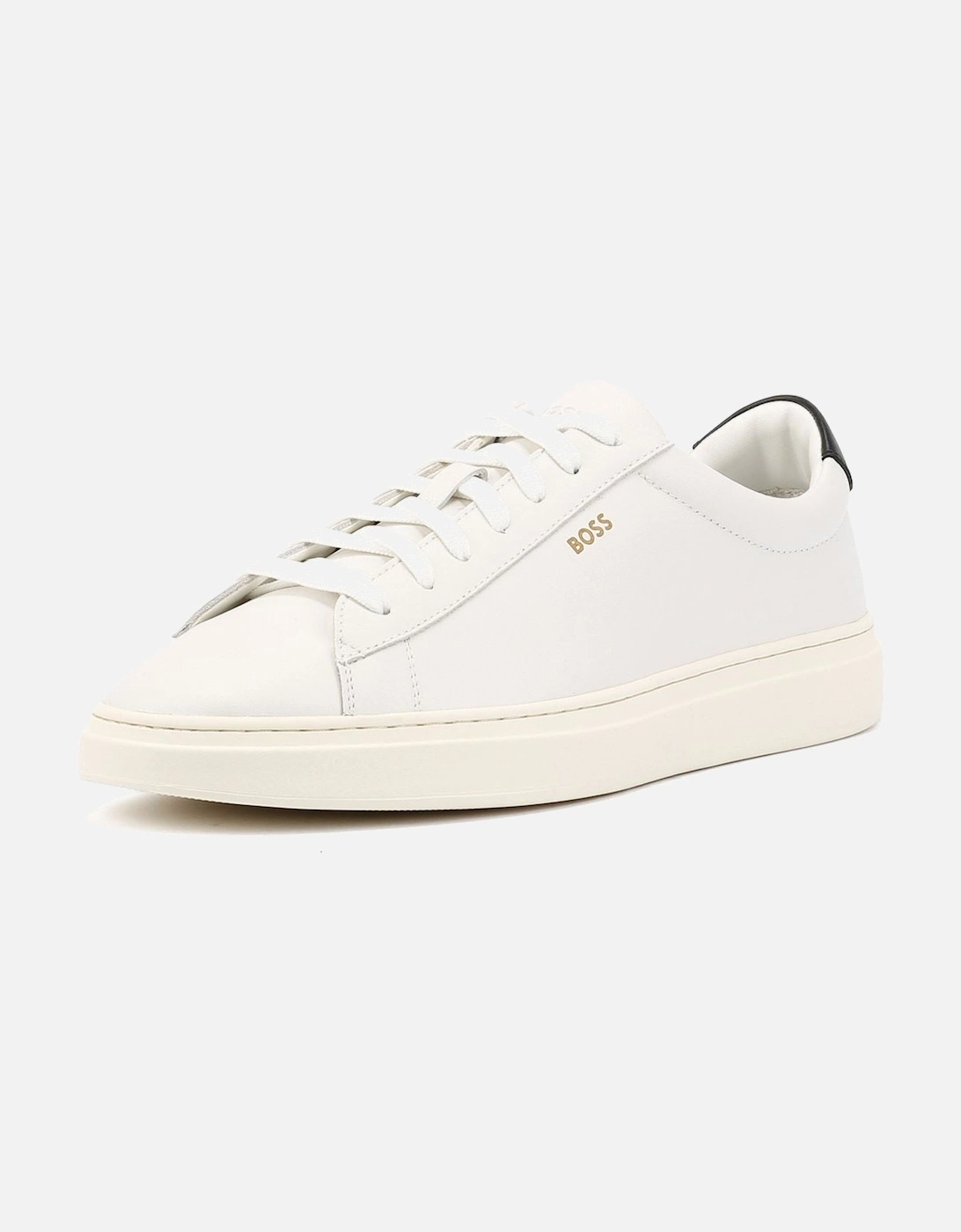 Boss Kieran Tennis Leather Men's White Trainers