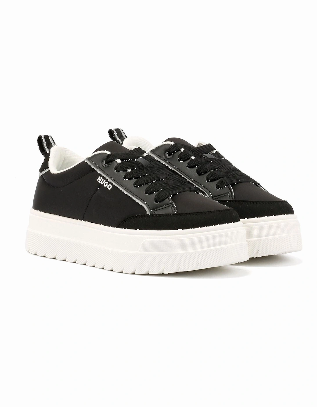 Hugo Lyssa Tennis Women's Black/White Trainers, 9 of 8