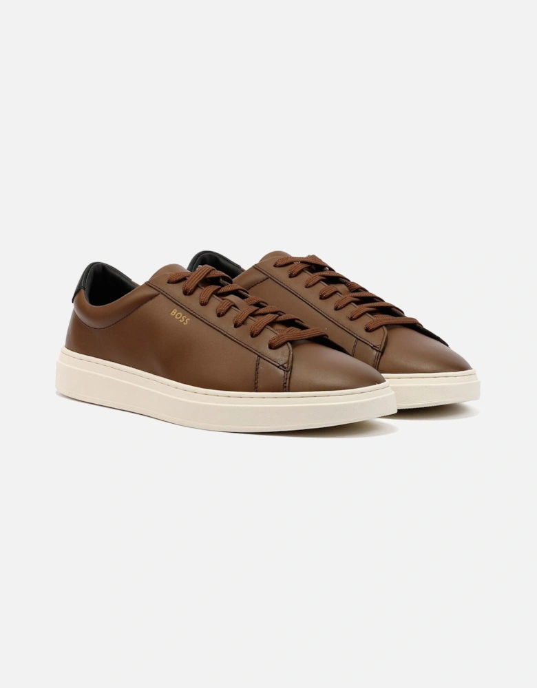 Boss Kieran Tennis Leather Men's Brown Trainers