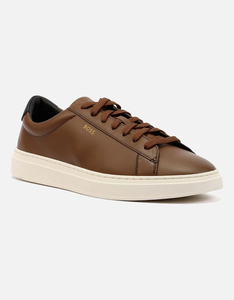 Boss Kieran Tennis Leather Men's Brown Trainers