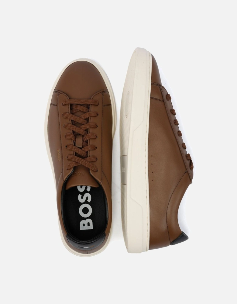 Boss Kieran Tennis Leather Men's Brown Trainers