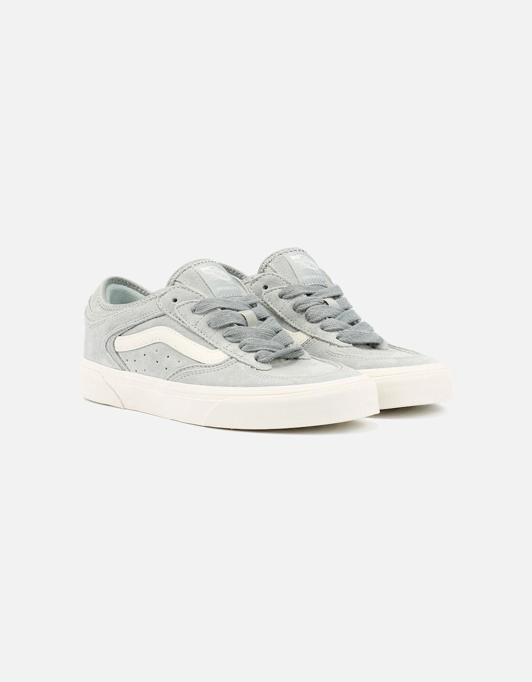 Rowley Classic Suede Women's Aqua Grey Trainers, 9 of 8